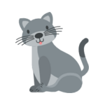 Grå katt 3